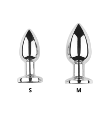 Plug vibrant acier inoxydable anal taille M avec télécommande, USB - RY-207-M